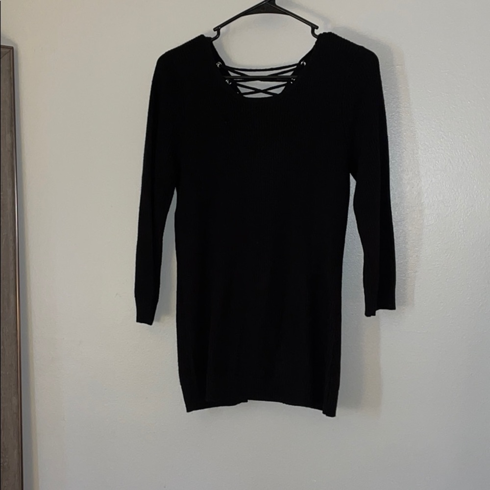 Sexy lace up sweater